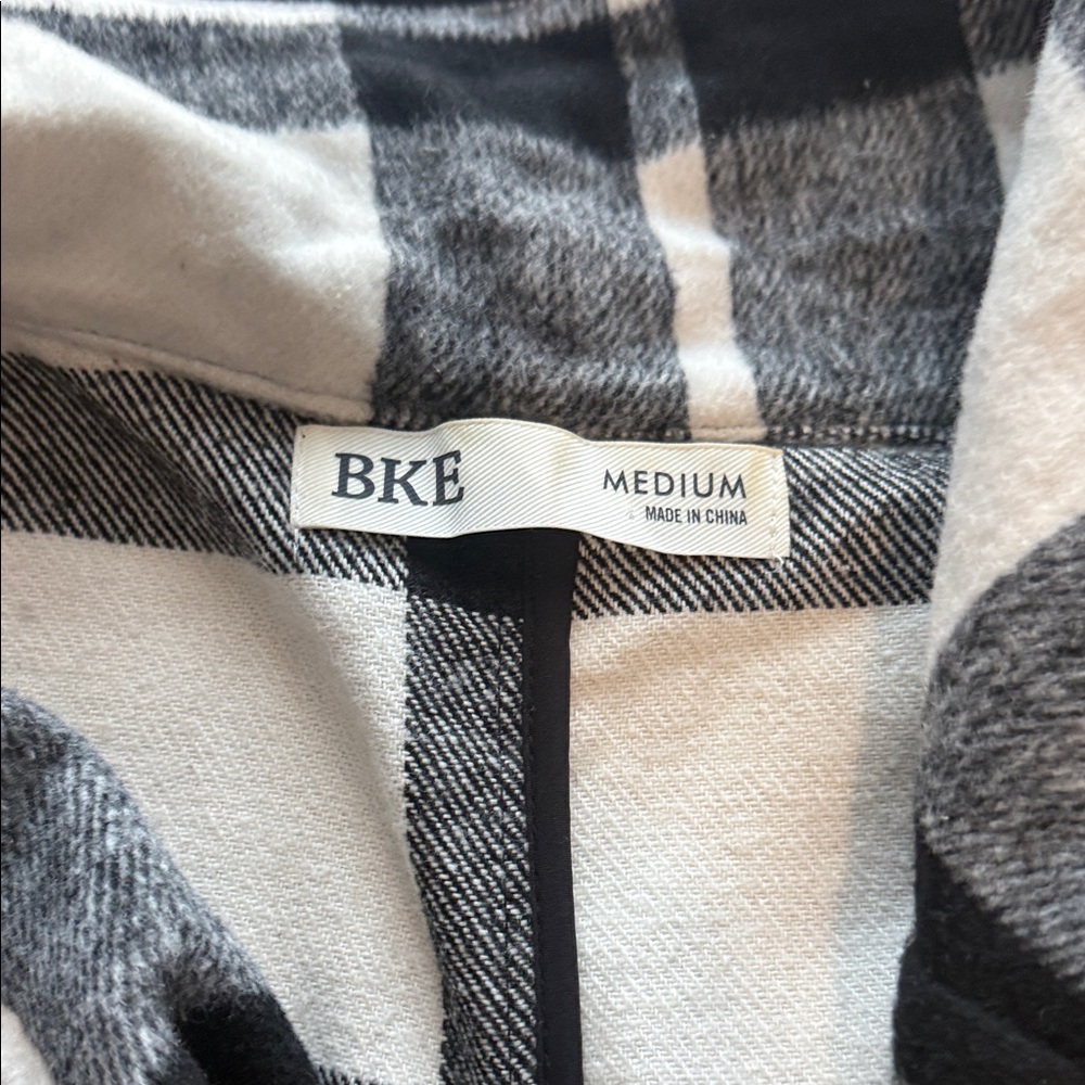 BKE Black and Cream Checkered Vest - Picture 2 of 10